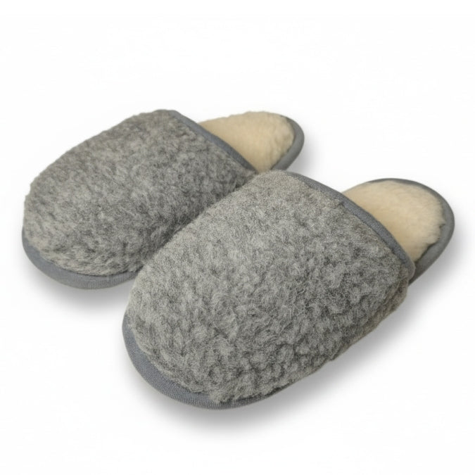 Australian Merino Slippers, Grey
