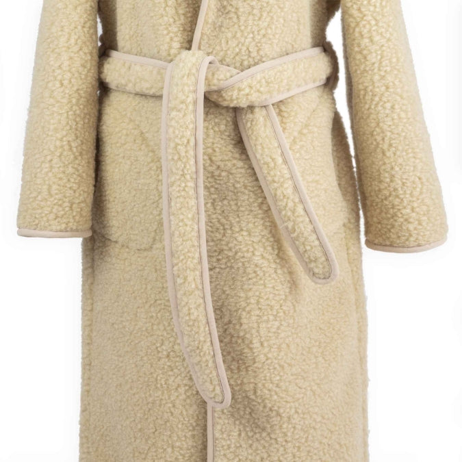 Merino Dressing Gown Beige