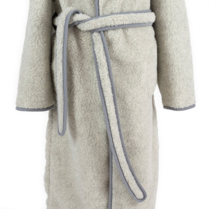 Merino Dressing Gown grey