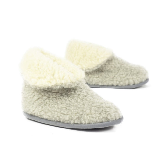 European Merino Slippers, grey