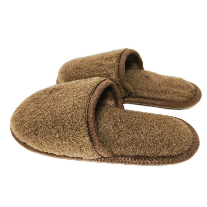 Camel Wool Slippers