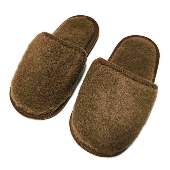 Camel Wool Slippers