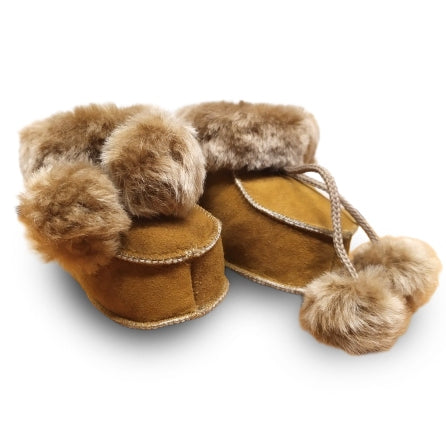 Sheepskin booties