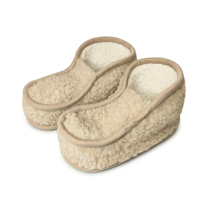Mona Merino Wool Slippers, Home, Beige